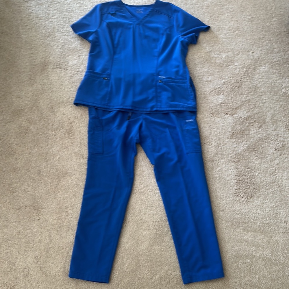 Royal Blue Jaanuu Scrub Set